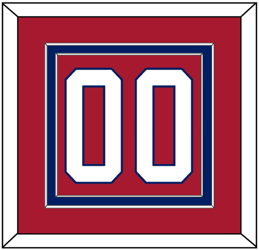 Montreal Number (Back) - Road/Home Red (1997-2007) - Signature Tier 2
