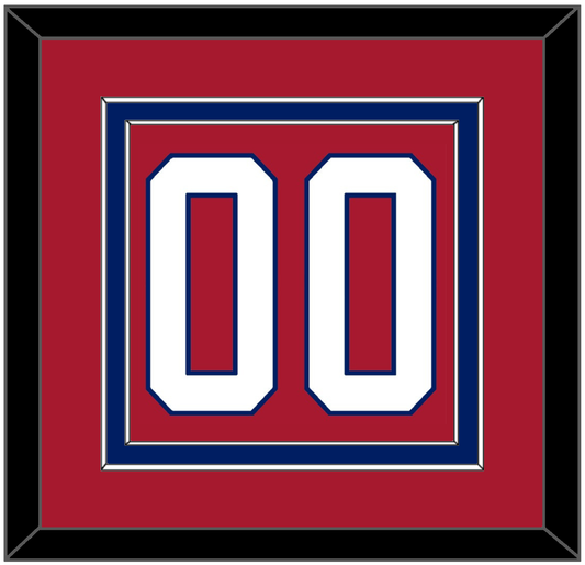 Montreal Number (Back) - Road/Home Red (1997-2007) - Signature Tier 2