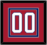Montreal Number (Back) - Home Red - Double Mat 2
