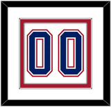 Montreal Number (Back) - Home/Road White (1997-2007) - Double Mat 1