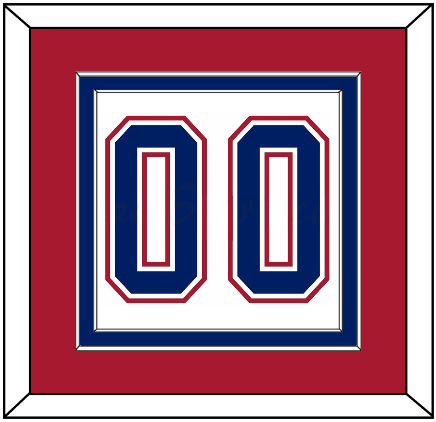 Montreal Number (Back) - Road White - Signature Tier 2