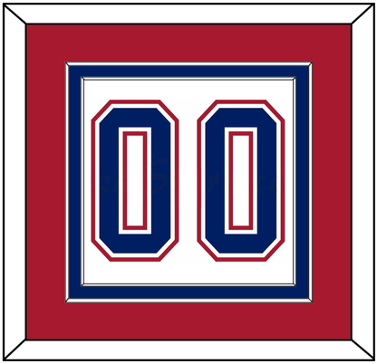 Montreal Number (Back) - Road White - Signature Tier 2