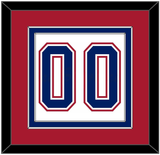 Montreal Number (Back) - Home/Road White (1997-2007) - Double Mat 2