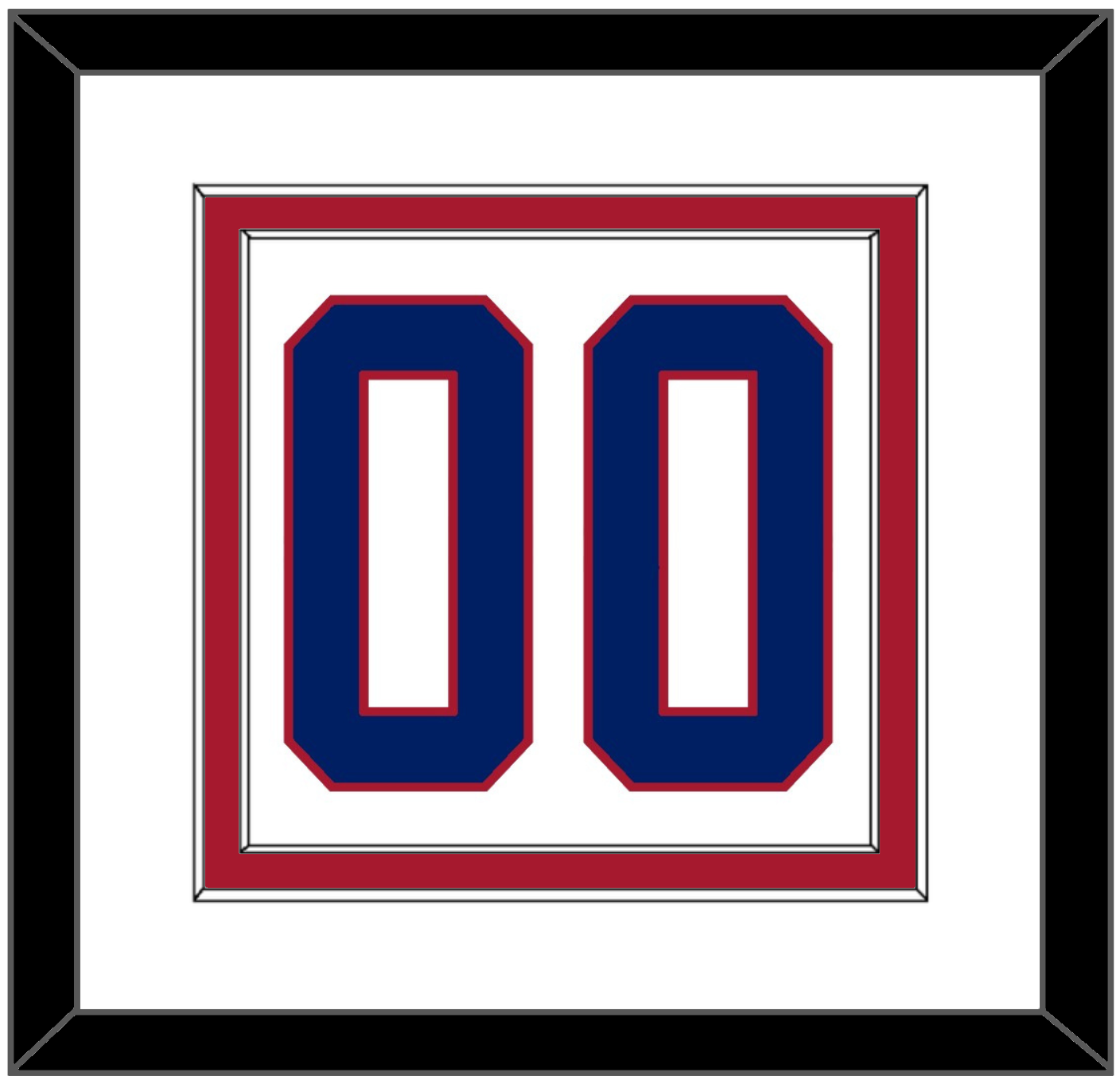 Montreal Number (Back) - Home White (1984-1997) - Signature Tier 1