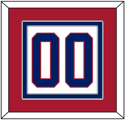 Montreal Number (Back) - Home White (1984-1997) - Signature Tier 2