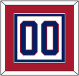 Montreal Number (Back) - Home White (1984-1997) - Double Mat 2