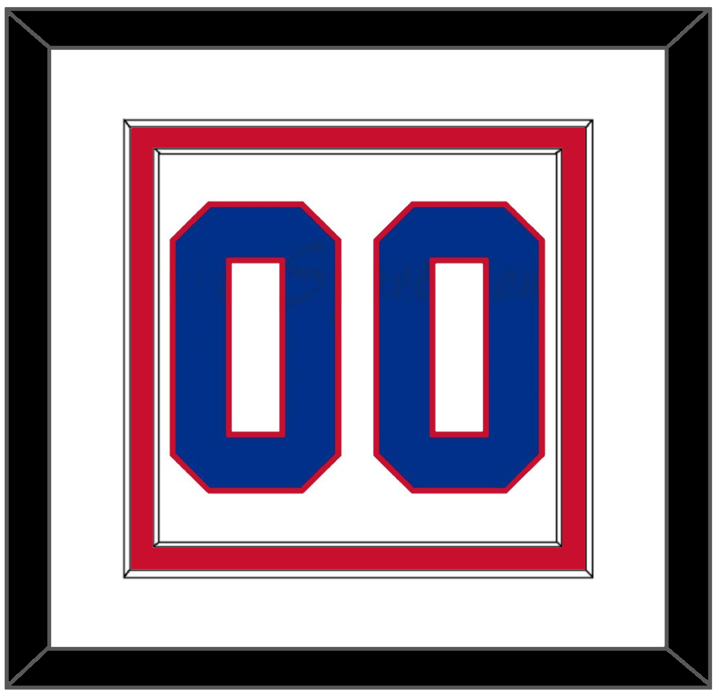 Montreal Number (Back) - Road White (1966-1970) - Signature Tier 1