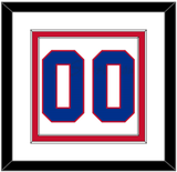 Montreal Number (Back) - Road White (1966-1970) - Double Mat 1