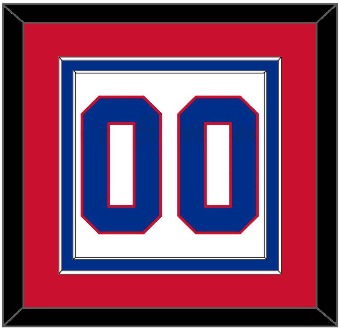 Montreal Number (Back) - Home White (1970-1977) - Signature Tier 2