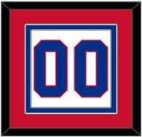 Montreal Number (Back) - Road White (1966-1970) - Double Mat 2