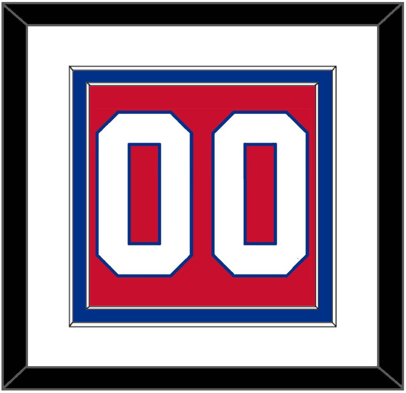 Montreal Number (Back) - Road Red (1970-1977) - Signature Tier 1