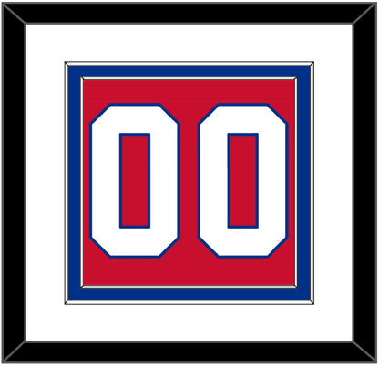 Montreal Number (Back) - Road Red (1970-1977) - Signature Tier 1