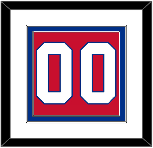 Montreal Number (Back) - Road Red (1977-1984) - Signature Tier 1