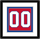 Montreal Number (Back) - Road Red (1977-1984) - Double Mat 1