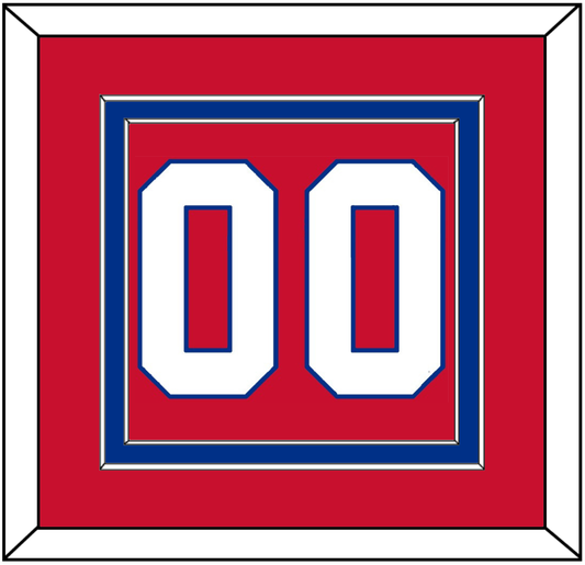 Montreal Number (Back) - Road Red (1977-1984) - Signature Tier 2
