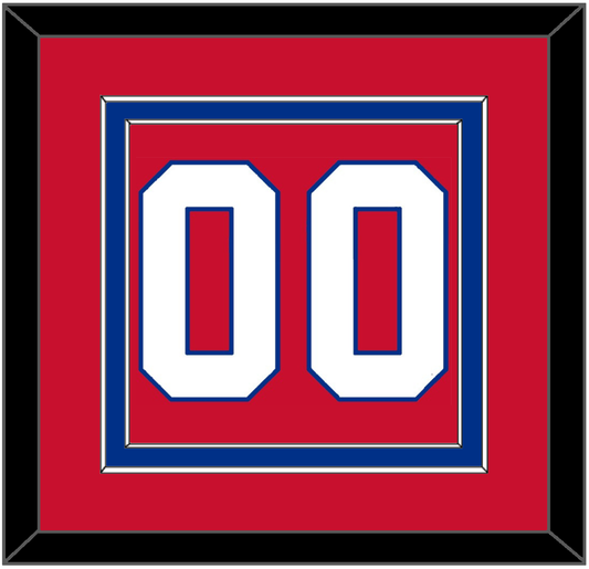 Montreal Number (Back) - Road Red (1977-1984) - Signature Tier 2