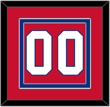 Montreal Number (Back) - Road Red (1977-1984) - Double Mat 2