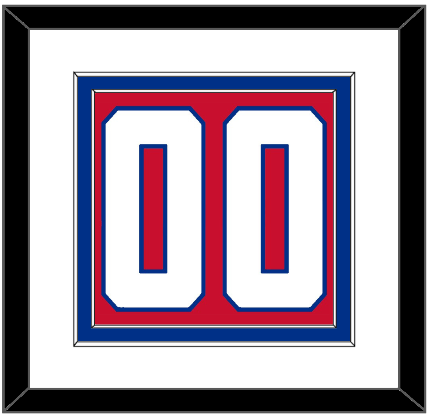 Montreal Number (Back) - Home Red (1947-1966) - Signature Tier 1