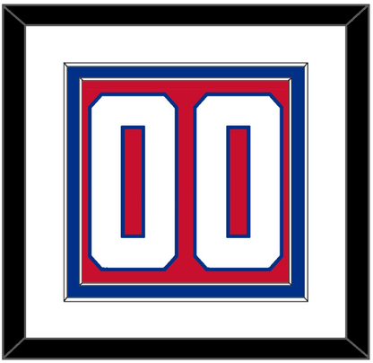 Montreal Number (Back) - Home Red (1947-1966) - Signature Tier 1
