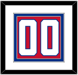 Montreal Number (Back) - Home Red (1947-1966) - Double Mat 1