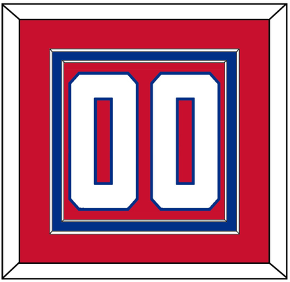 Montreal Number (Back) - Home Red (1947-1966) - Signature Tier 2
