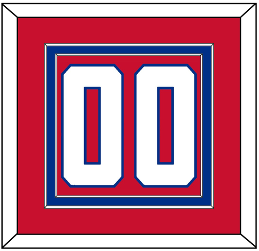 Montreal Number (Back) - Home Red (1947-1966) - Signature Tier 2
