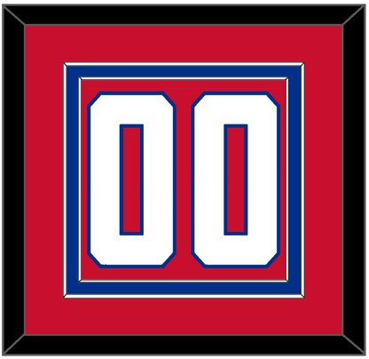 Montreal Number (Back) - Home Red (1947-1966) - Signature Tier 2