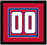 Montreal Number (Back) - Home Red (1947-1966) - Double Mat 2