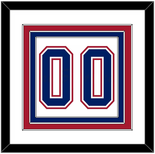 Montreal Number (Back) - Road White - Premier Tier 1