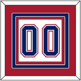 Montreal Number (Back) - Home/Road White (1997-2007) - Triple Mat 2