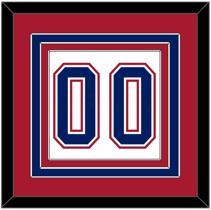 Montreal Number (Back) - Home/Road White (1997-2007) - Premier Tier 2