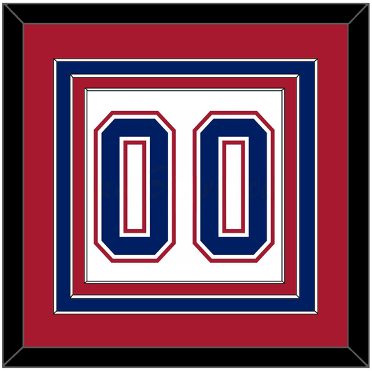 Montreal Number (Back) - Road White - Premier Tier 2