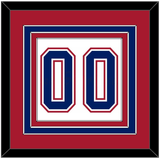 Montreal Number (Back) - Home/Road White (1997-2007) - Triple Mat 2