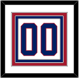 Montreal Number (Back) - Home White (1984-1997) - Triple Mat 1