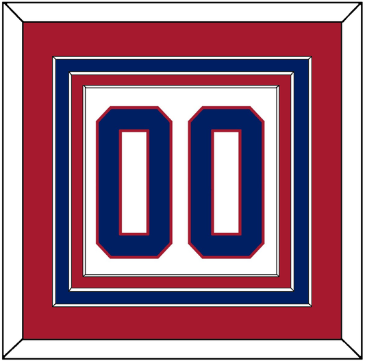 Montreal Number (Back) - Home White (1984-1997) - Premier Tier 2
