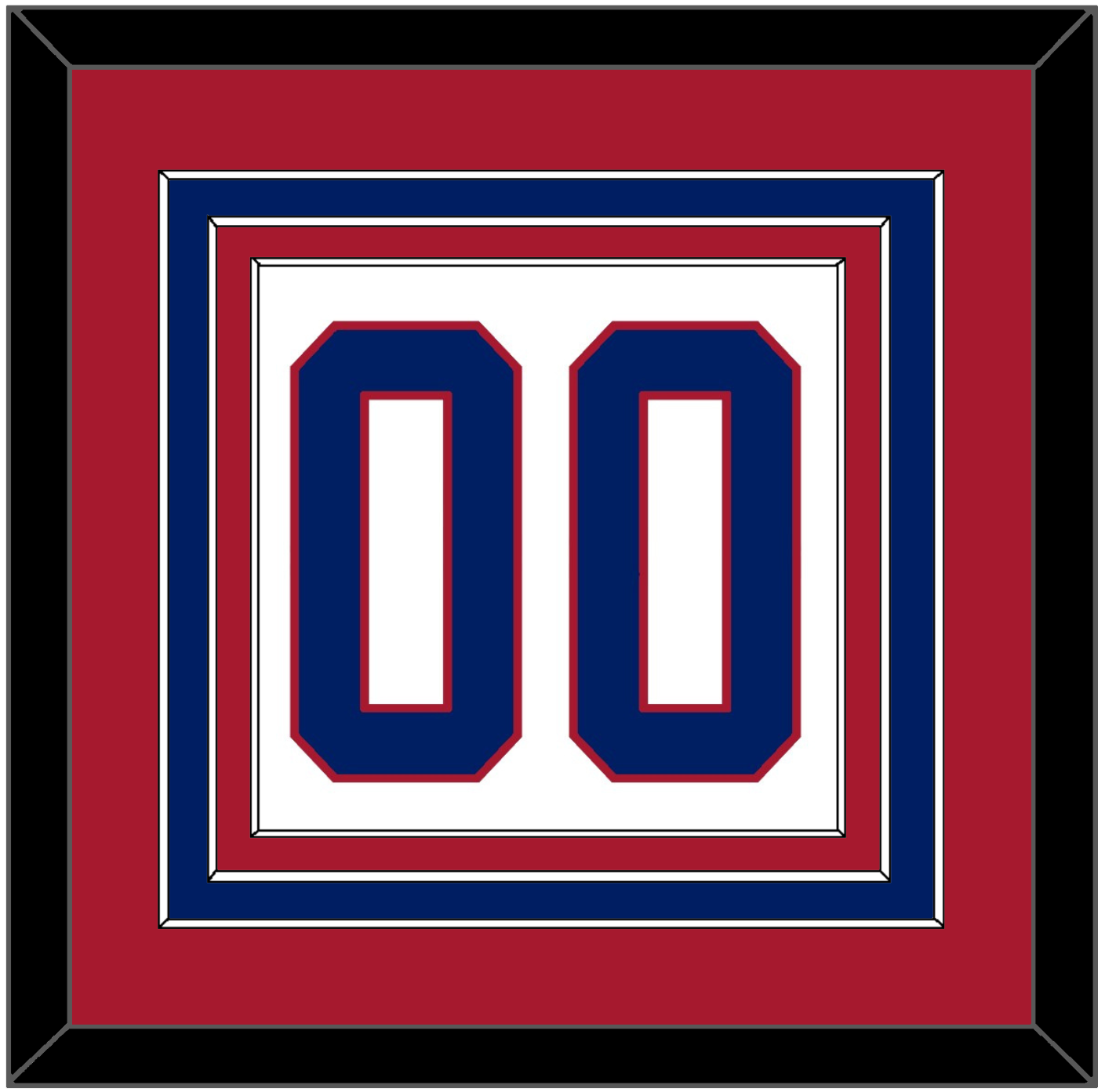 Montreal Number (Back) - Home White (1984-1997) - Premier Tier 2