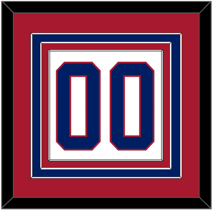 Montreal Number (Back) - Home White (1984-1997) - Premier Tier 2