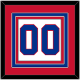 Montreal Number (Back) - Road White (1966-1970) - Triple Mat 2