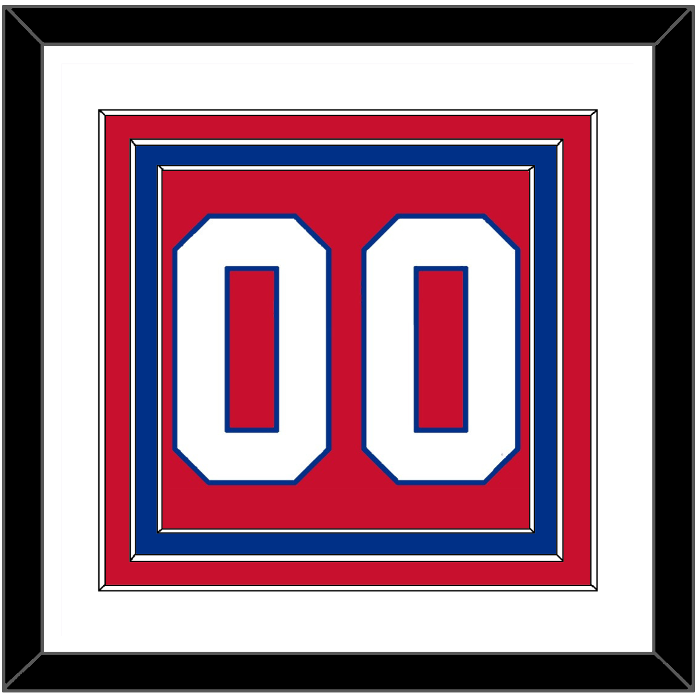 Montreal Number (Back) - Home Red (1966-1970) - Premier Tier 1