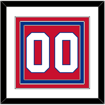 Montreal Number (Back) - Home Red (1966-1970) - Premier Tier 1