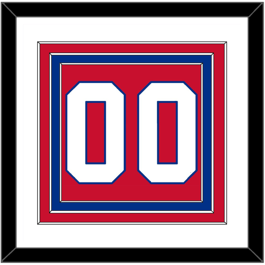 Montreal Number (Back) - Road Red (1977-1984) - Premier Tier 1