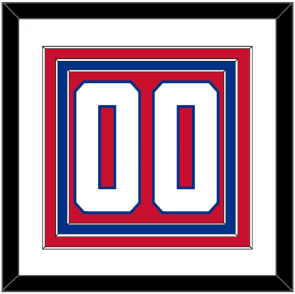 Montreal Number (Back) - Home Red (1947-1966) - Premier Tier 1