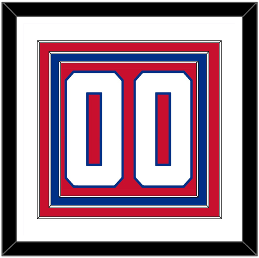 Montreal Number (Back) - Home Red (1947-1966) - Premier Tier 1
