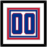 Montreal Number (Back) - Road White (1947-1966) - Triple Mat 1