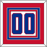 Montreal Number (Back) - Road White (1947-1966) - Triple Mat 2