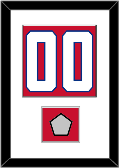 Montreal Number (Back) With Stanley Cup Champions Patch - Home Red (1947-1966) - Essential Tier 1