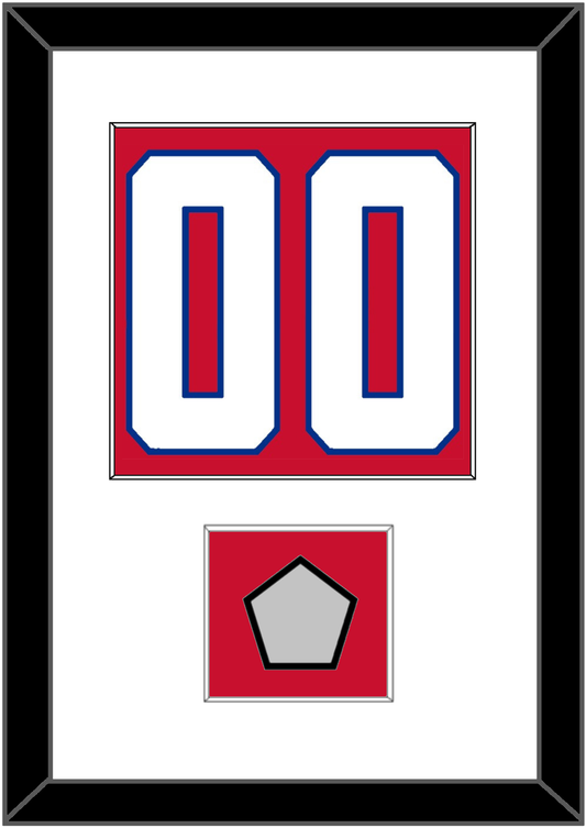 Montreal Number (Back) With Stanley Cup Champions Patch - Home Red (1947-1966) - Essential Tier 1