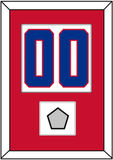 Montreal Number (Back) With Stanley Cup Champions Patch - Road White (1947-1966) - Single Mat 1