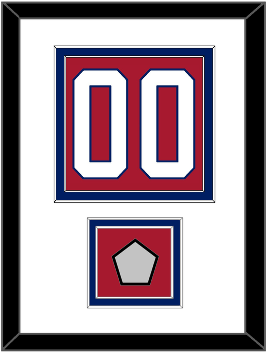 Montreal Number (Back) With Stanley Cup Champions Patch - Road Red (1984-1997) - Signature Tier 1