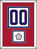 Montreal Number (Back) With Stanley Cup Finals Patch - Home White (1984-1997) - Double Mat 2
